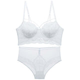 2-Piece Ultra-Thin Bra and Panty Set White