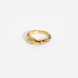 Snake Pave Ring Gold