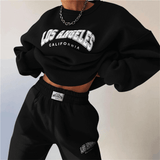 2-Piece Los Angeles Pullover Sweatshirt and Sweatpants Set