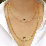 Rope Chain Necklace Gold