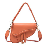 Slung Saddle Shoulder Bag Orange