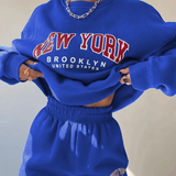 2-Piece New York Pullover Sweatshirt and Sweatpants Set