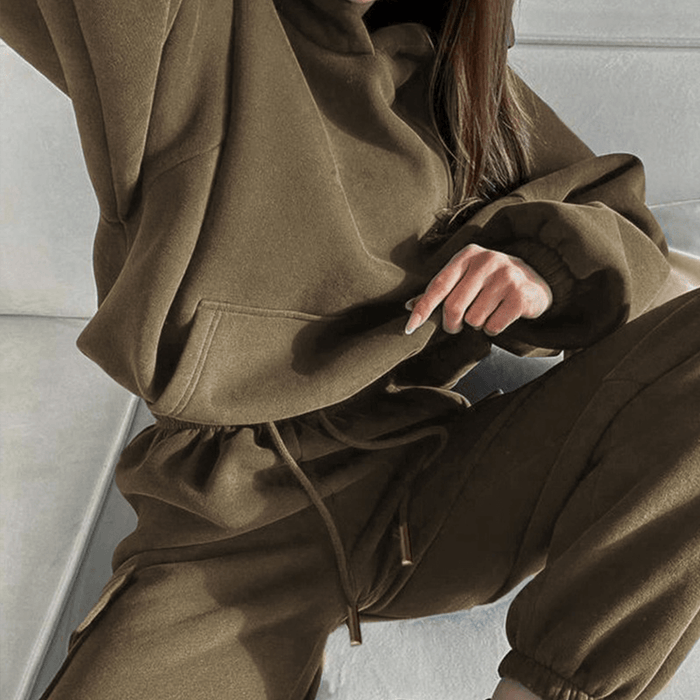 2-Piece Hoodie and Cargo Sweatpants Set