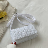 Quilted Shoulder Bag White