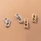 Simple Chain Earrings Gold