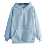 Basic Oversized Hoodie Blue