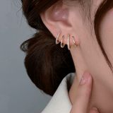 4 Point Earring Gold