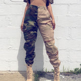 Two-Tone Camo Khaki Cargo Pants