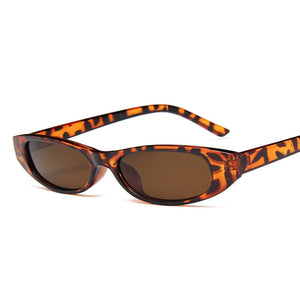 Skinny Frame Sunglasses Tortoise