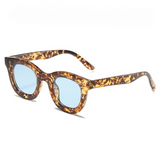 Square Sunglasses Tortoise/Blue