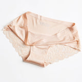 Lace Seamless Panties Beige