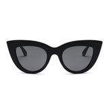 Oversize Cat Eye Sunglasses Black/Gray