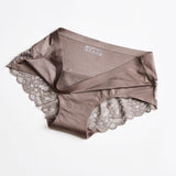 Lace Seamless Panties Brown