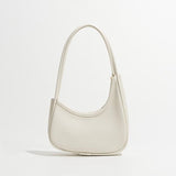 Curvy Moon Shoulder Bag White