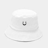 Smiley Bucket Hat White