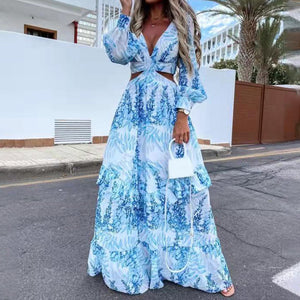 Boho Vibe Maxi Dress Blue