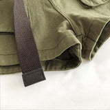 Casual Cargo Belt Shorts Green