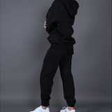 2-Piece Basic Hoodie and Sweatpants Set