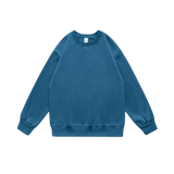 Casual Pullover Sweatshirt Blue