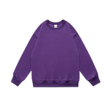 Casual Pullover Sweatshirt Purple