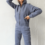 2-Piece Zipper Tracksuit Sweatsuit Set