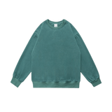 Casual Pullover Sweatshirt Green