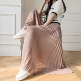 Loose Pleated Chiffon Pants Pink