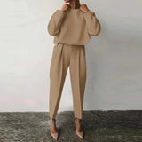 2-Piece Pullover Sweater and Harem Pants Set