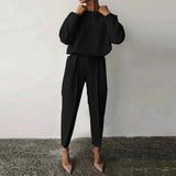 2-Piece Pullover Sweater and Harem Pants Set