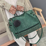 Vintage Faux Leather Bag Green