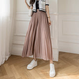 Loose Pleated Chiffon Pants Pink