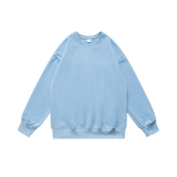 Casual Pullover Sweatshirt Light Blue