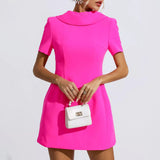 Pink Bow Mini Dress