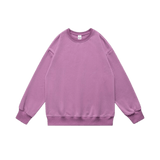 Casual Pullover Sweatshirt Light Purple