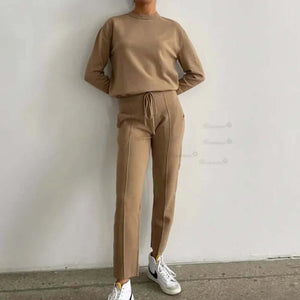 2-Piece Knitted Harem Sweatpants Set