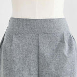 2-Piece Minimalist Top and Shorts Matching Set Gray