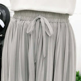 Chiffon High Waist Shorts Gray