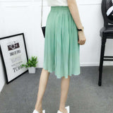 Chiffon High Waist Shorts Mint