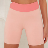 Two Tone Legging Shorts Pink