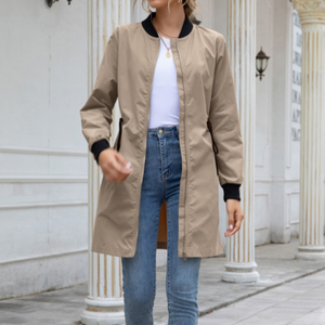 Drawstring Waterproof Bomber Tan