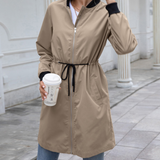 Drawstring Waterproof Bomber Tan