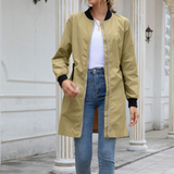 Drawstring Waterproof Bomber Khaki