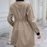 Drawstring Waterproof Bomber Tan