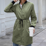 Drawstring Waterproof Bomber Green