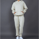 2-Piece Basic Hoodie and Sweatpants Set