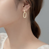 Simple Chain Earrings Gold