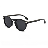 Vintage Round Lens Sunglasses Black