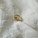 18K Gold Plated Sun Ray Ring