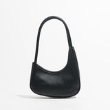 Curvy Moon Shoulder Bag Black