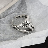 Resizable Silver Liquid Ring